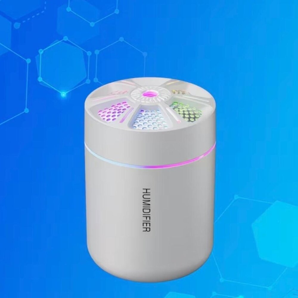 NEW - Mini Portable Humidifier 5.9x3.9in | Aroma Diffuser 12H Mist Out - WHITE - Picture 7 of 8